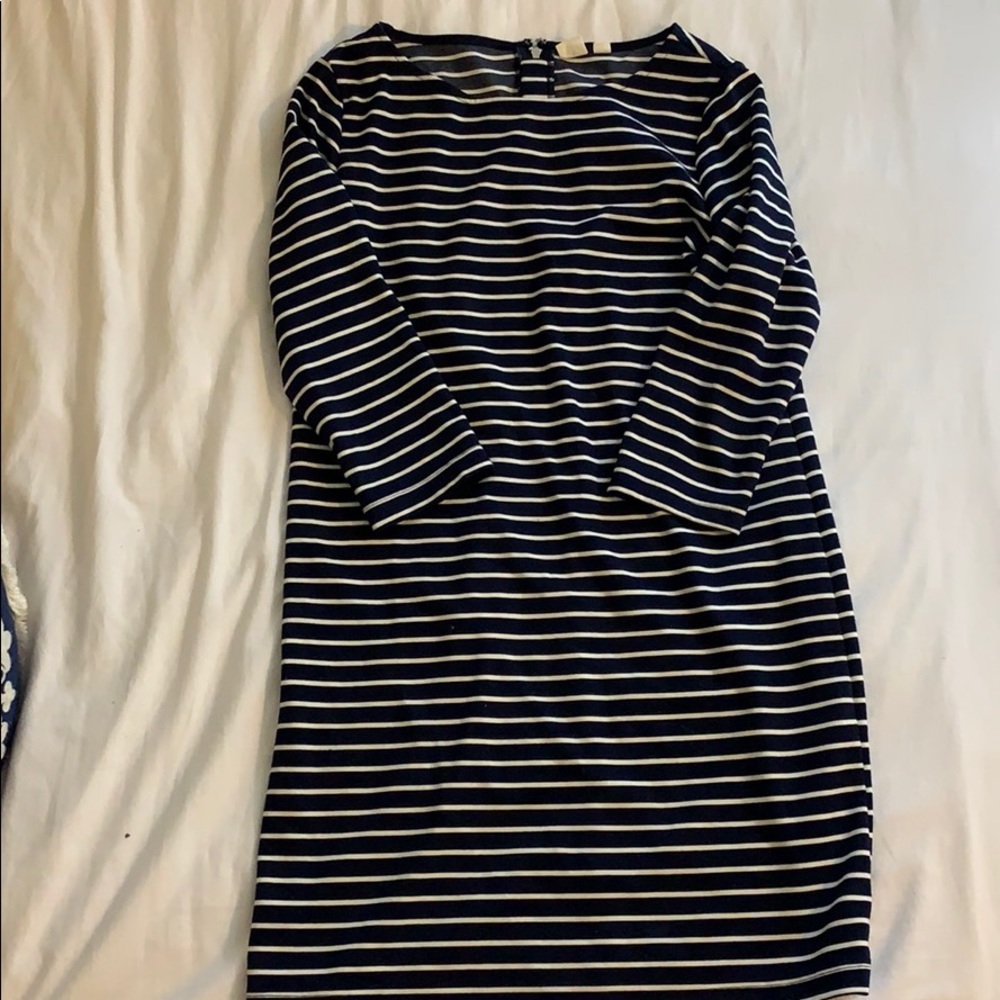 Gap navy striped dress.